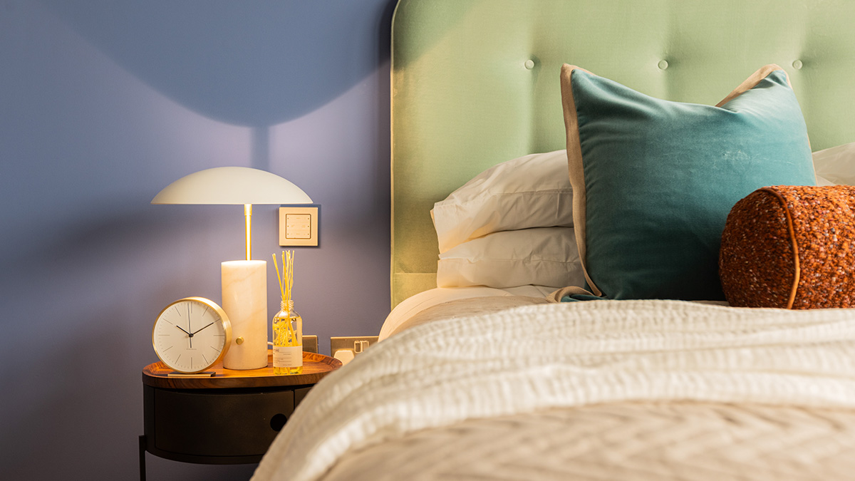 Luxury bedside details in a London flat showing InStyle Direct professional furnishing for Airbnb investors
